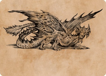 Ancient Brass Dragon Art Card (49) [Commander Legends: Battle for Baldur's Gate Art Series]-1