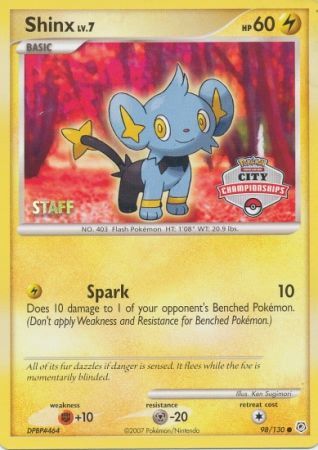 Shinx (98/130) (Staff City Championships Promo) [Nintendo: Black Star Promos]-1