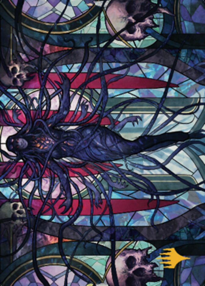 Braids, Arisen Nightmare Art Card 2 (Gold-Stamped Signature) [Dominaria United Art Series]-1
