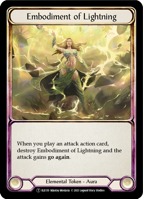 Embodiment of Lightning // Titan's Fist [U-ELE110] (Tales of Aria Unlimited)  Unlimited Normal-1