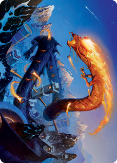Atsushi, the Blazing Sky 1 Art Card [Kamigawa: Neon Dynasty Art Series]-1