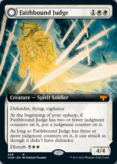 Faithbound Judge // Sinner's Judgment (Extended Art) [Innistrad: Crimson Vow]-1