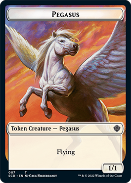 Pegasus // Thopter Double-Sided Token [Starter Commander Decks]-1