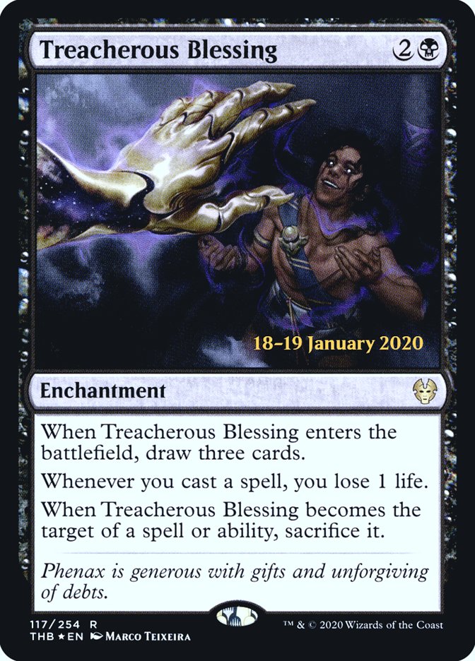 Treacherous Blessing [Theros Beyond Death Prerelease Promos]-1