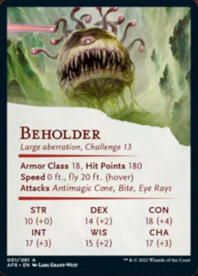 Beholder Art Card [Dungeons & Dragons: Adventures in the Forgotten Realms Art Series]-2