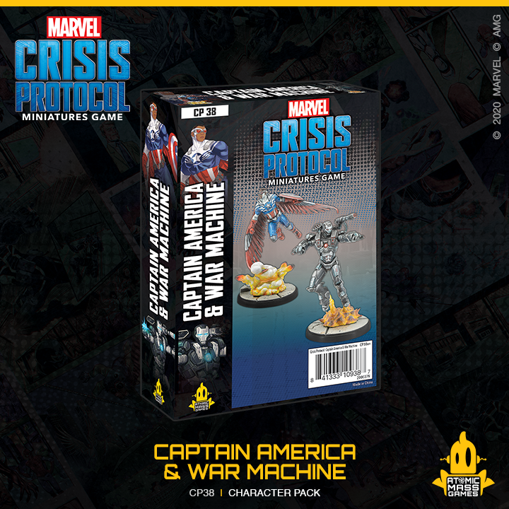 Marvel Crisis Protocol Miniatures Game Captain America & War Machine-1