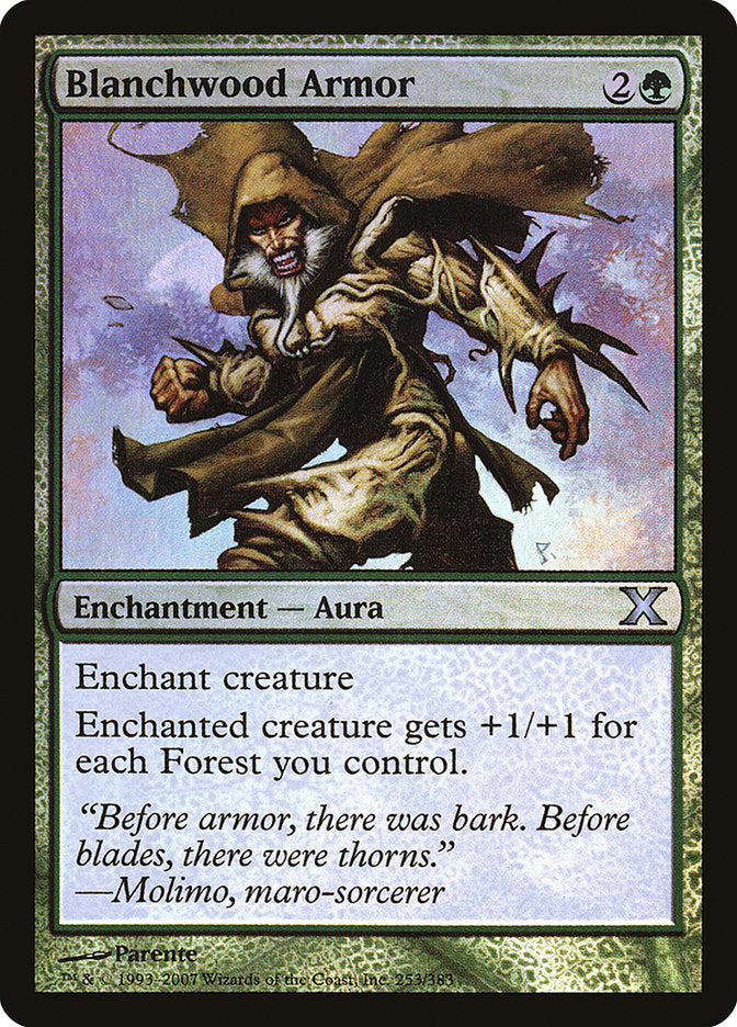 Blanchwood Armor (Premium Foil) [Tenth Edition]-1
