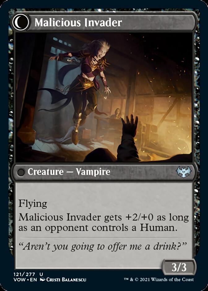 Innocent Traveler // Malicious Invader [Innistrad: Crimson Vow]-2