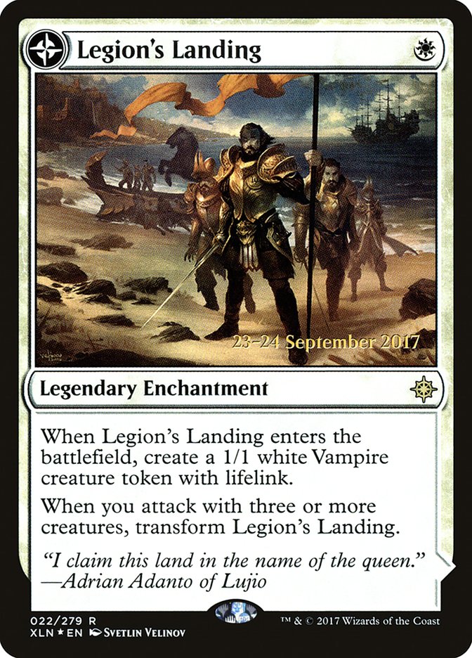Legion's Landing // Adanto, the First Fort [Ixalan Prerelease Promos]-1