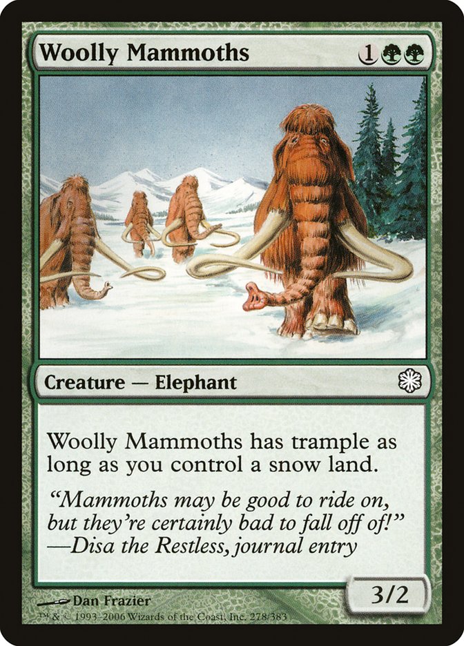 Woolly Mammoths [Coldsnap Theme Decks]-1