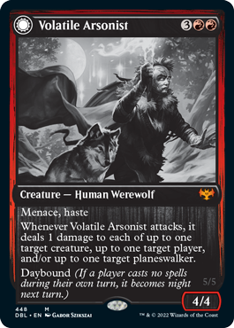 Volatile Arsonist // Dire-Strain Anarchist [Innistrad: Double Feature]-1