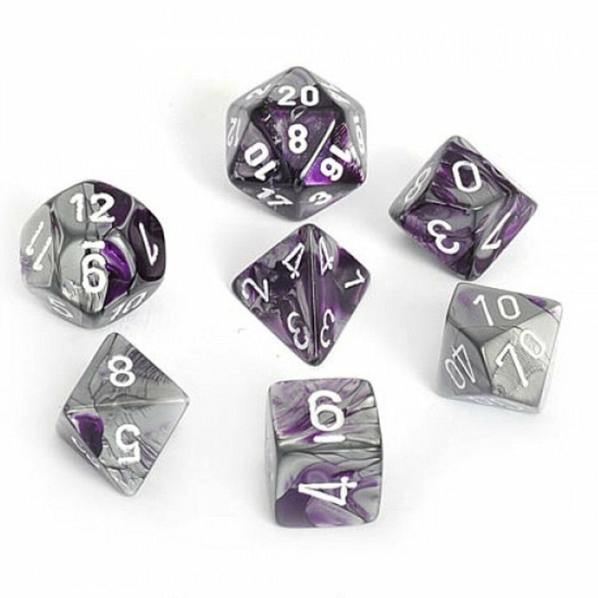 CHX 26432 Gemini Purple-Steel/White 7-Die Set-1