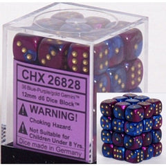 CHX 26828 Gemini 12mm d6 Blue-Purple/Gold Block (36)-1