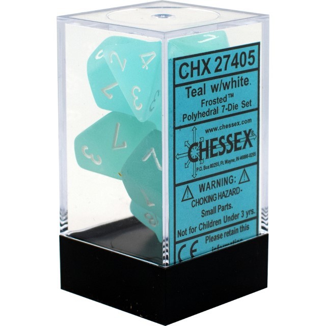CHX 27405 Frosted Teal/white 7-Die Set-1