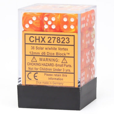 CHX 27823 Vortex 12mm d6 Solar Yellow/White Block (36)