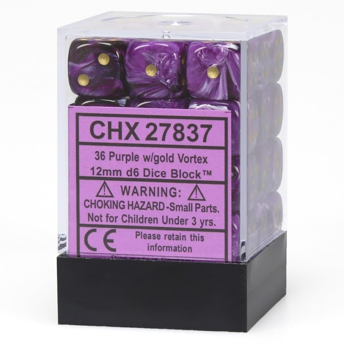 CHX 27837 Vortex 12mm d6 Purple/Gold Block (36)-1