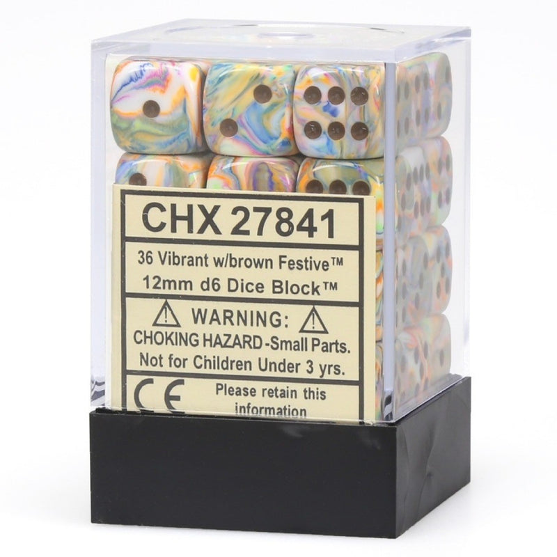 CHX 27841 Festive12mm d6  Vibrant/Brown Block (36)-1