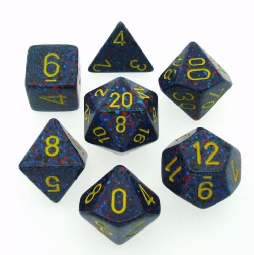 CHX 25366 Speckled Polyhedral Twilight 7-Die Set-1