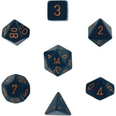 CHX 25426 Opaque Polyhedral Dusty Blue/Copper 7-Die Set-1