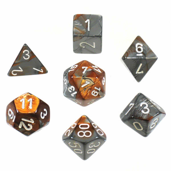 CHX 26424 Gemini Copper-Steel/White 7-Die Set-1