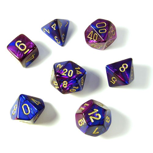 CHX 26428 Gemini Blue-Purple/Gold 7-Die Set-1