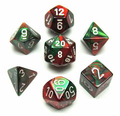 CHX 26431 Gemini Green-Red/White 7-Die Set-1
