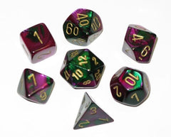CHX 26436 Gemini Blue-Green/Gold 7-Die Set-1
