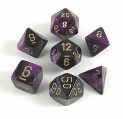 CHX 26440 Gemini Black-Purple/gold 7-Die Set-1
