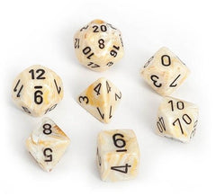 CHX 27402 Marble Ivory/black 7-Die Set-1