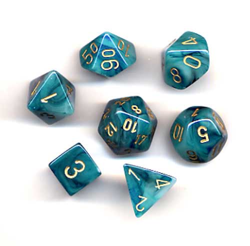 CHX 27489 Phantom Teal/gold 7-Die Set-1