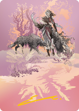 Arlinn, the Pack's Hope 2 Art Card (Gold-Stamped Signature) [Innistrad: Midnight Hunt Art Series]-1
