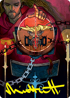 Sign in Blood Art Card (Gold-Stamped Signature) [Strixhaven: School of Mages Art Series]-1