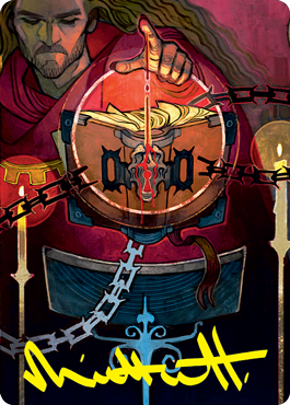 Sign in Blood Art Card (Gold-Stamped Signature) [Strixhaven: School of Mages Art Series]-1