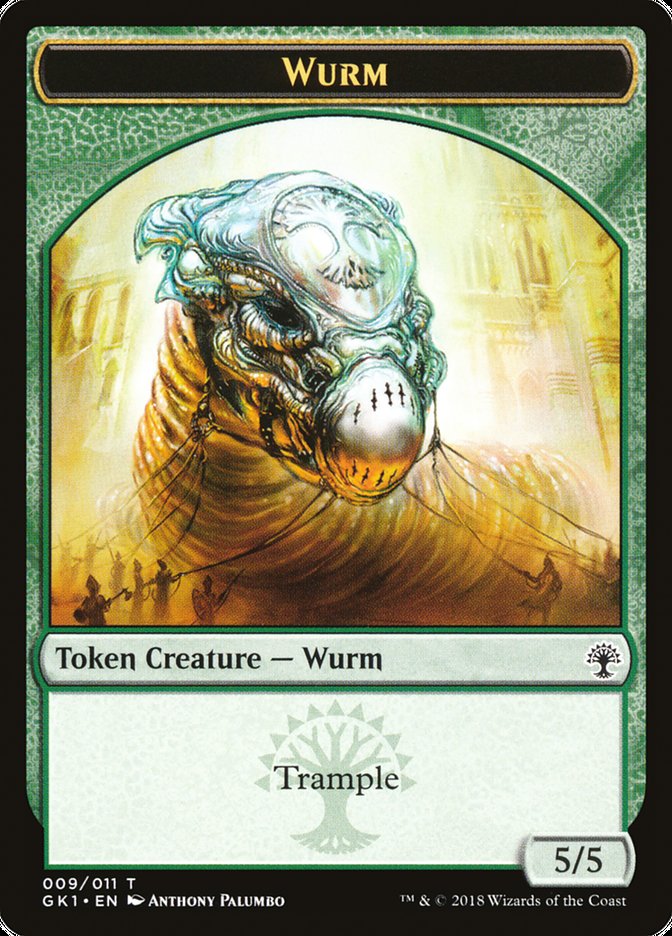 Wurm // Saproling Double-Sided Token [Guilds of Ravnica Guild Kit Tokens]-1