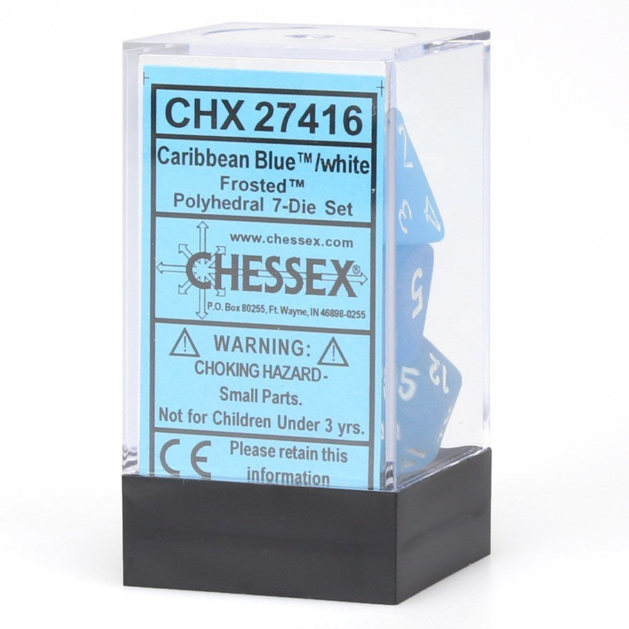 CHX 27416 Frosted Caribbean Blue/White 7-Die Set-1
