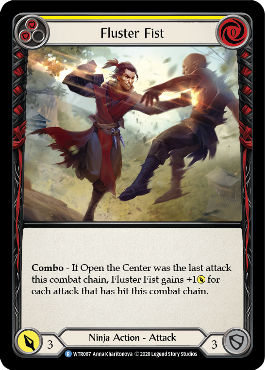 Fluster Fist (Yellow) [U-WTR087] (Welcome to Rathe Unlimited)  Unlimited Rainbow Foil-1