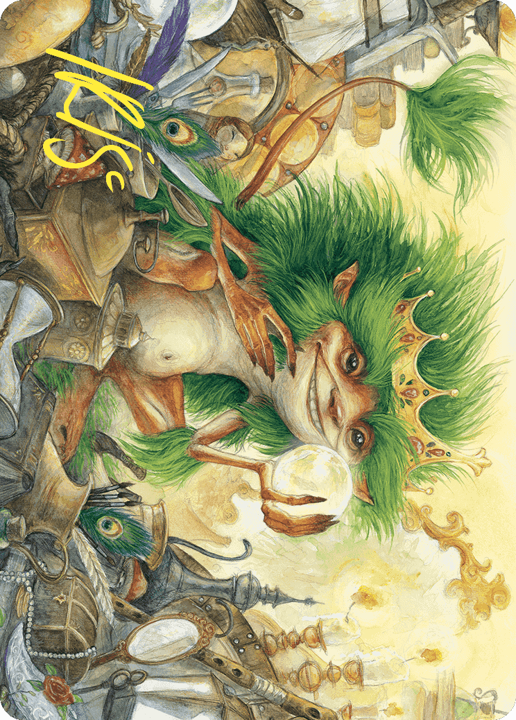 Knickknack Ouphe Art Card (Gold-Stamped Signature) [Wilds of Eldraine Art Series]-1