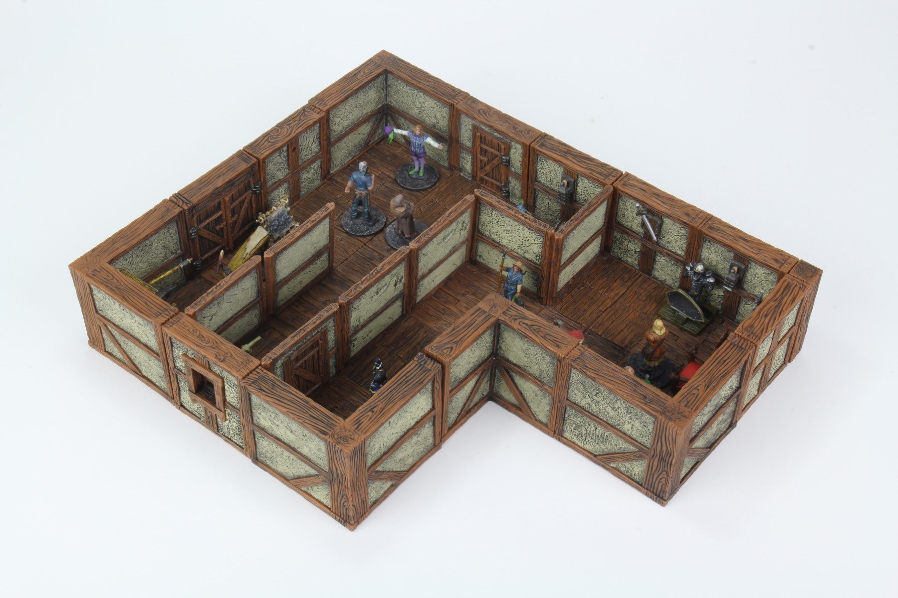 WarLock Tiles Town & Village II Full Height Plaster Walls Expansion-1