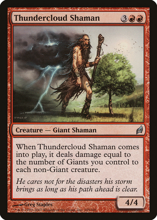 Thundercloud Shaman [Lorwyn]-1