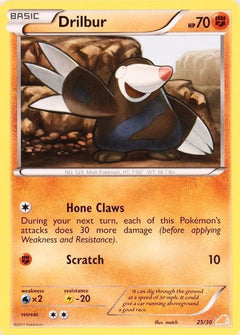 Drilbur (25/30) [Black & White: Trainer Kit - Excadrill]-1