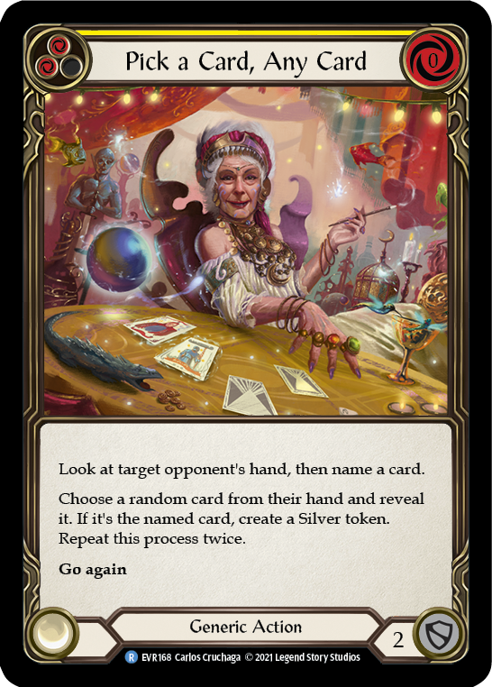 Pick a Card, Any Card (Yellow) [EVR168] (Everfest)  1st Edition Rainbow Foil-1