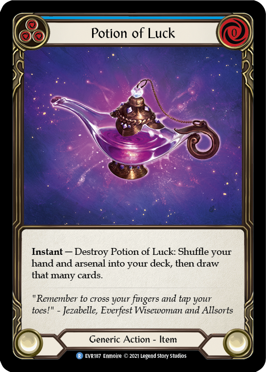 Potion of Luck [EVR187] (Everfest)  1st Edition Cold Foil-1