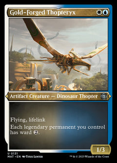 Gold-Forged Thopteryx (Foil Etched) [March of the Machine: The Aftermath]-1