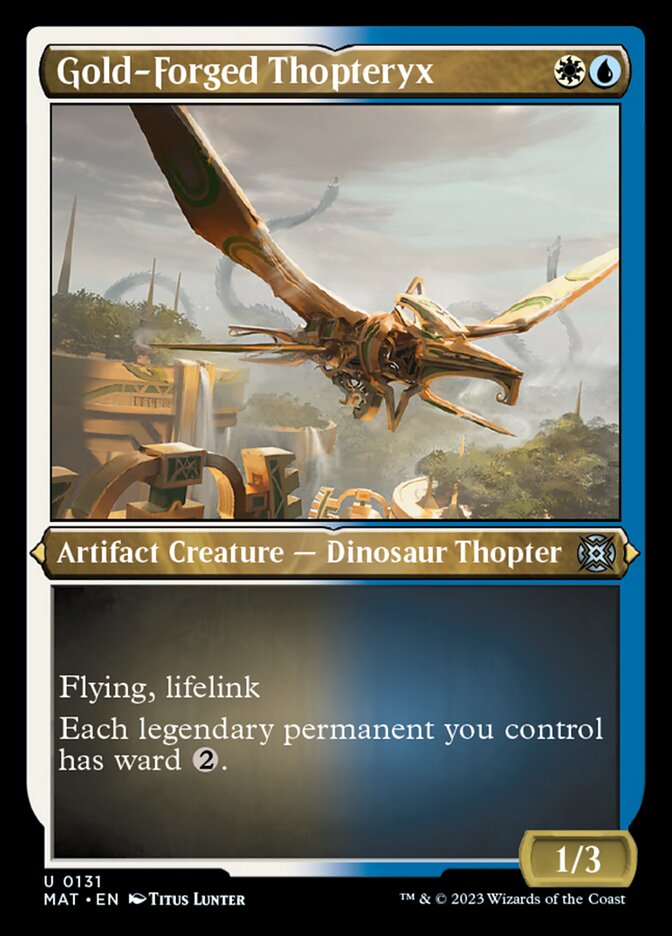 Gold-Forged Thopteryx (Foil Etched) [March of the Machine: The Aftermath]-1