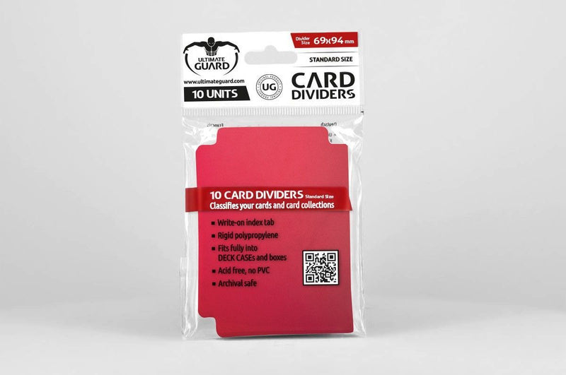 Ultimate Guard Card Dividers Standard Size Red (10)-1