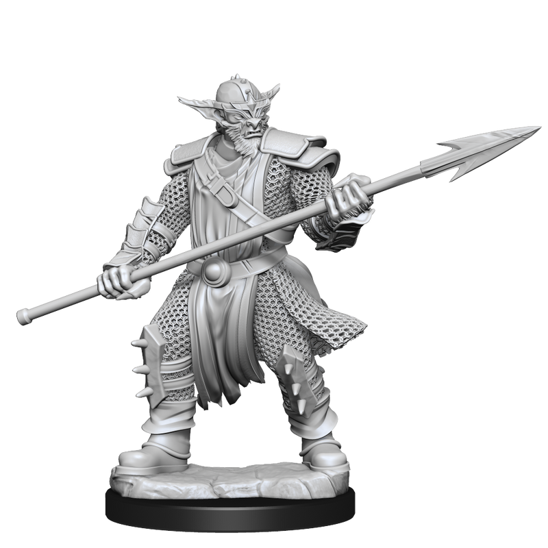 Critical Role Unpainted Miniatures Bugbear Fighter Male (2)-1