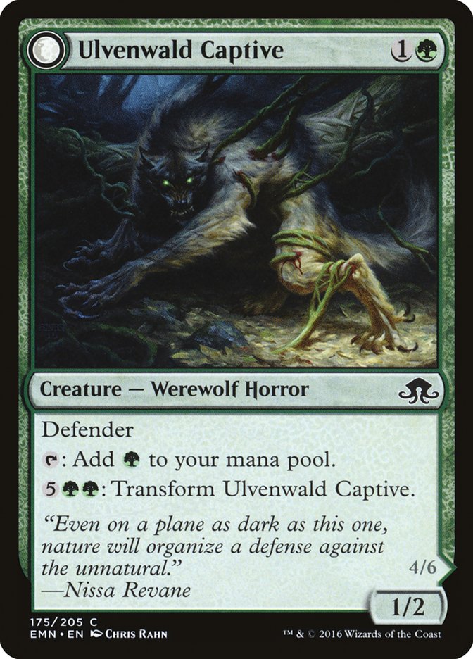 Ulvenwald Captive // Ulvenwald Abomination [Eldritch Moon]-1