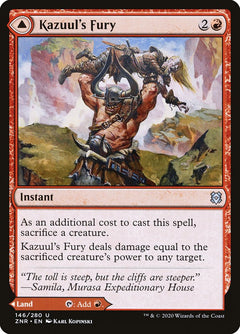 Kazuul's Fury // Kazuul's Cliffs [Zendikar Rising]-1