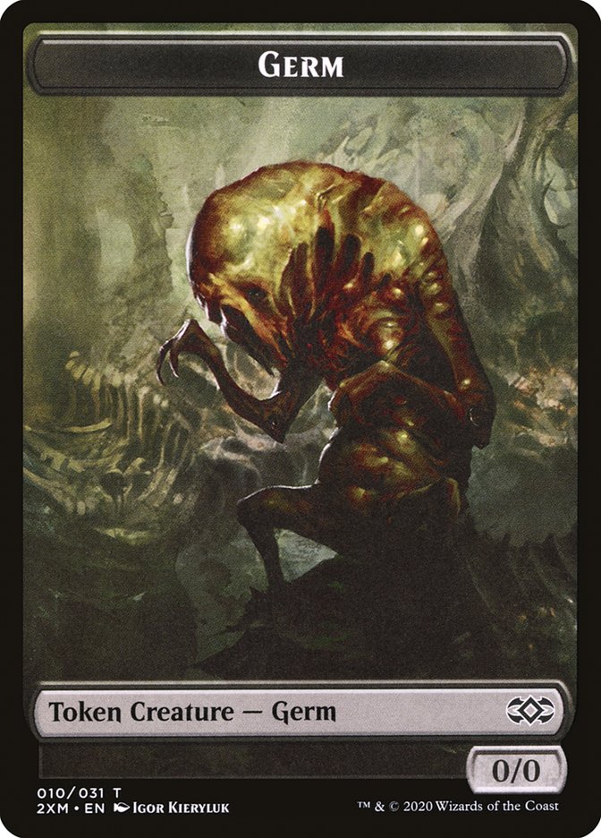 Clue // Germ Double-Sided Token [Double Masters Tokens]-2