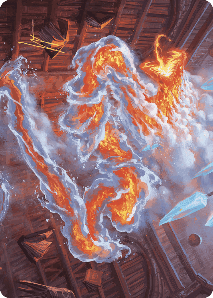 Scalding Viper Art Card (Gold-Stamped Signature) [Wilds of Eldraine Art Series]-1